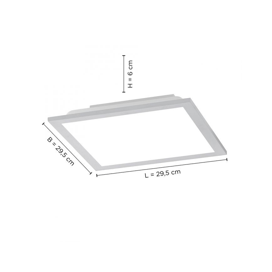 Leuchten Direkt 14754-21- LED Dimmable φωτιστικό οροφής FLAT LED/20W/230V 2700K-5000K + τηλεχειριστήριο