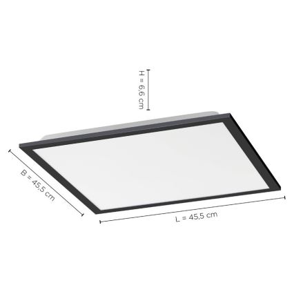 Leuchten Direkt 14755-18 - Ρυθμιζόμενο LED οροφής φωτιστικό FLAT LED/28W/230V 2700-5000 + τηλεχειριστήριο