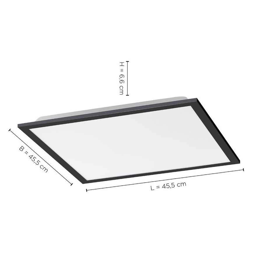 Leuchten Direkt 14755-18 - LED Dimmable φωτιστικό οροφής FLAT LED/28W/230V 2700-5000 + τηλεχειριστήριο