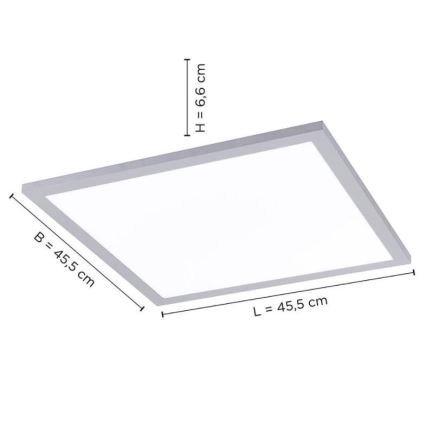 Leuchten Direkt 14755-21- LED Dimmable φωτιστικό οροφής FLAT LED/28W/230V 2700-5000K + τηλεχειριστήριο