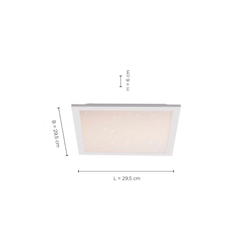 Leuchten Direkt 14760-16 - LED Dimmable φωτιστικό οροφής STARRYFLAT LED/20W/230V + τηλεχειριστήριο