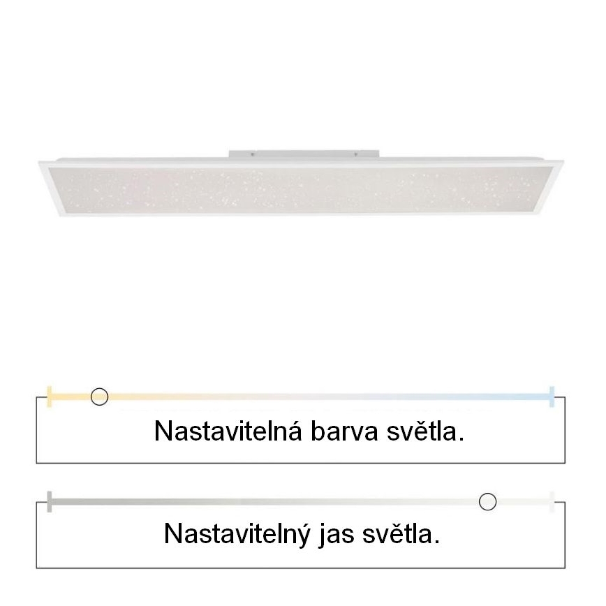 Leuchten Direkt 14762-16 - Ρυθμιζόμενο φωτιστικό LED STARRYFLAT LED/36W/230V με τηλεχειριστήριο