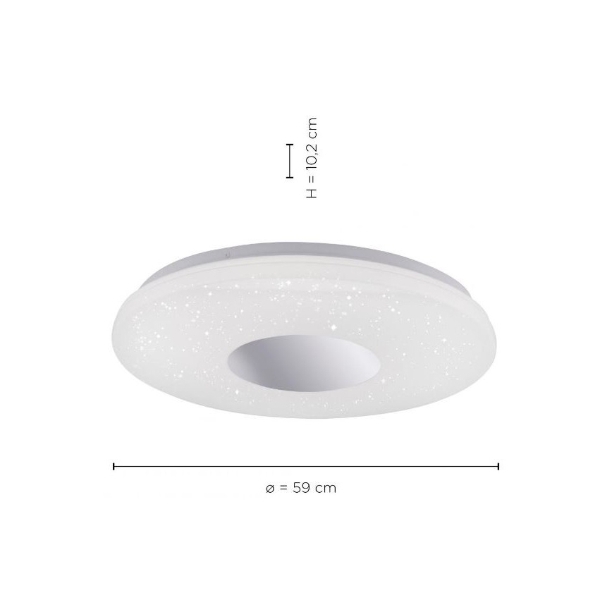 Leuchten Direkt 14822-17 - Φωτιστικό οροφής LED μπάνιου με αισθητήρα LAVINIA LED/40W/230V IP44