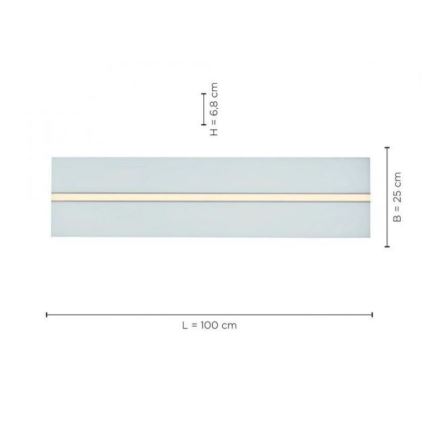 Leuchten Direkt 14854-16 - LED Dimmable φωτιστικό οροφής EDGING LED/30W/230V 2700-5000K + τηλεχειριστήριο