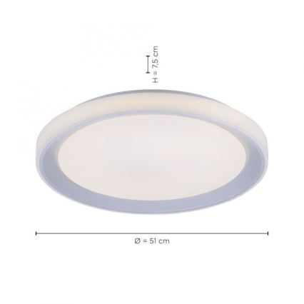 Leuchten Direkt 15110-21 - LED RGB Dimmable φωτιστικό οροφής LENI LOLASMART LED/40W/230V + τηλεχειριστήριο