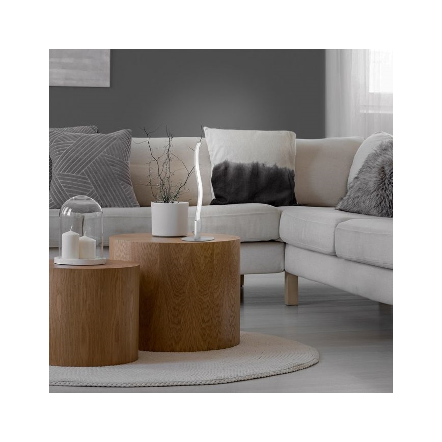 Leuchten Direkt 15128-55 - LED Επιτραπέζια λάμπα WAWE LED/3W/230V ματ χρώμιο