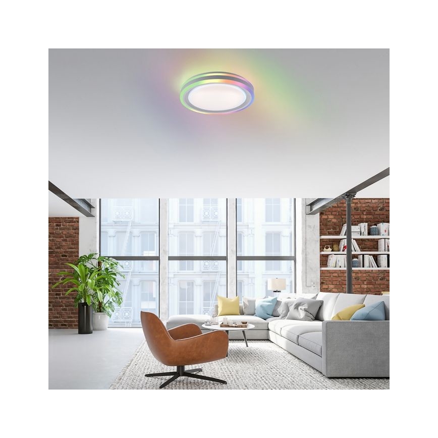 Leuchten Direkt 15152-16 - Φωτιστικό οροφής LED RGBW Dimmable SPHERIC LED/18W/230V + τηλεχειριστήριο