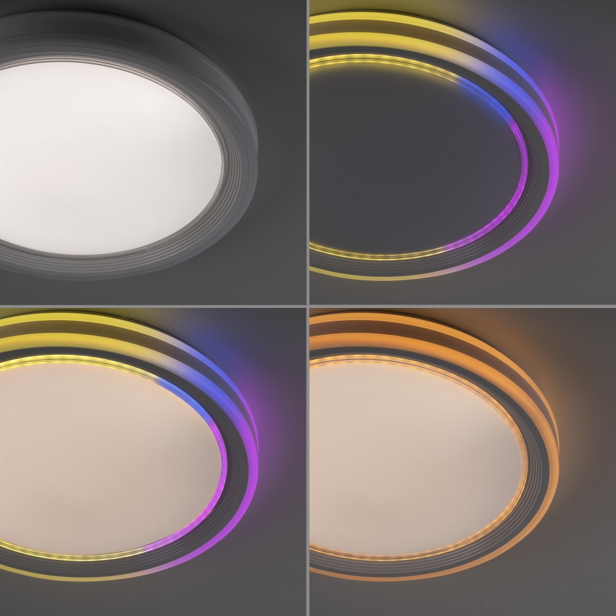 Leuchten Direkt 15154-16 - LED RGB Dimmable φωτιστικό οροφής EDGING LED/39W/230V + τηλεχειριστήριο