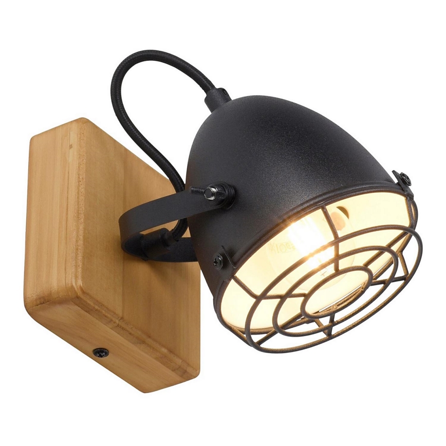 Leuchten Direkt 15171-18 - Επιτοίχιο φωτιστικό σημείου BEETLE 1xE14/10W/230V πεύκο