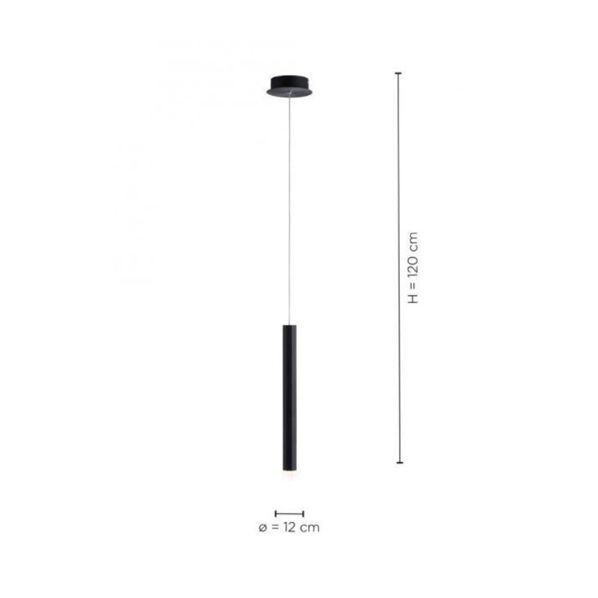 Leuchten Direkt 15202-18 - LED Μονόφωτο φωτιστικό οροφής BRUNO LED/4,8W/230V μαύρο