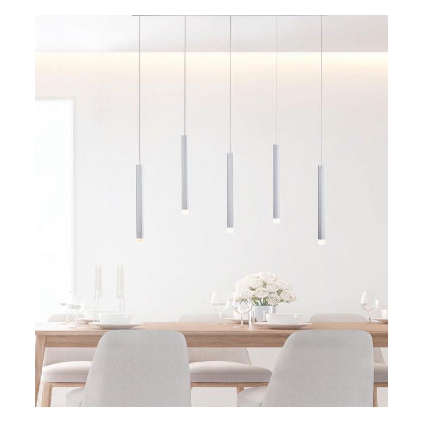 Leuchten Direkt 15205-95 - LED Πολύφωτο κρεμαστό ράγα BRUNO 5xLED/4,8W/230V