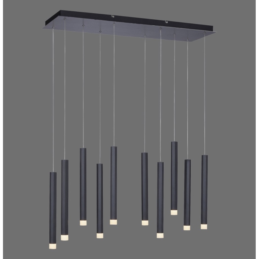 Leuchten Direkt 15206-18 - Πολύφωτο LED 10xLED/4,8W/230V μαύρο