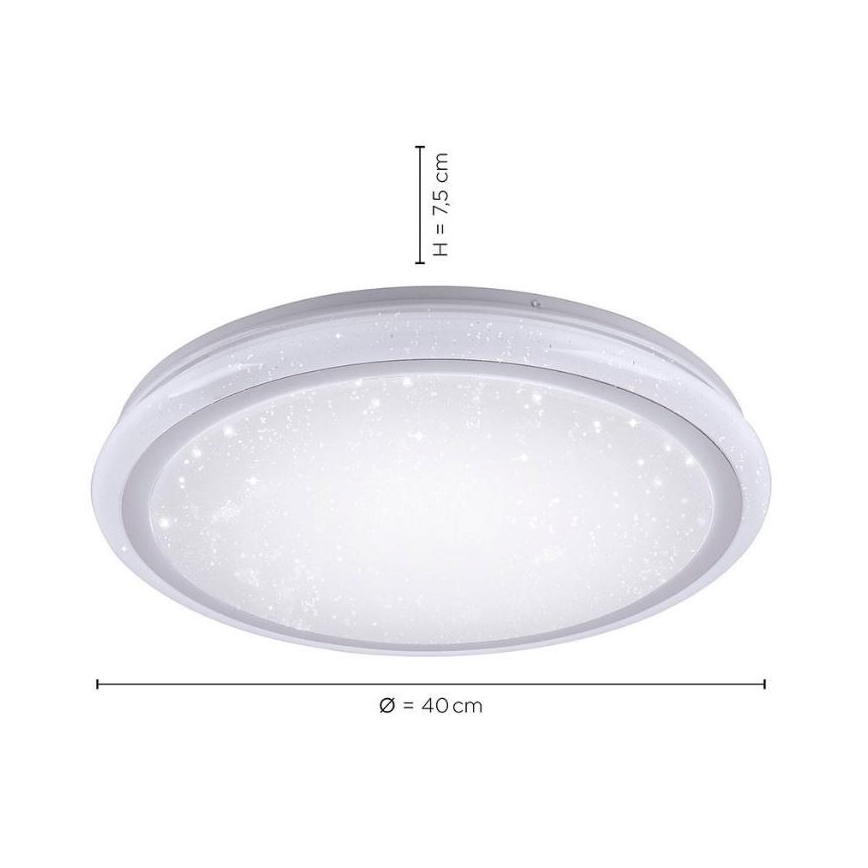 Leuchten Direkt 15220-16 - LED RGB Dimmable φωτιστικό οροφής LUISA LED/28W/230V + τηλεχειριστήριο