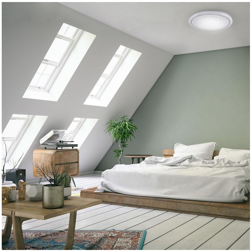 Leuchten Direkt 15230-16 - LED RGB Dimmable φωτιστικό οροφής LUISA LED/42W/230V 3000-6400K + τηλεχειριστήριο