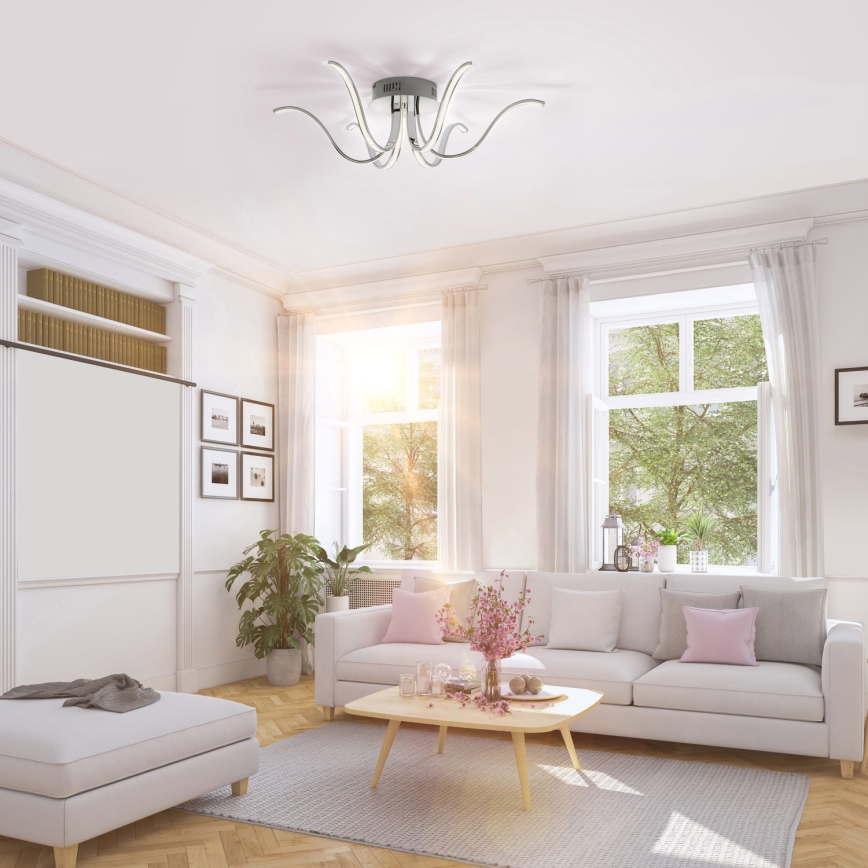 Leuchten Direkt 15342-17 - LED Πλαφονιέρα οροφής VALERIE 6xLED/4,5W/230V