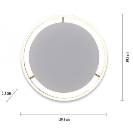 Leuchten Direkt 15391-60 - LED Dimmable φωτιστικό οροφής RITUS LED/20W/230V χάλκινο