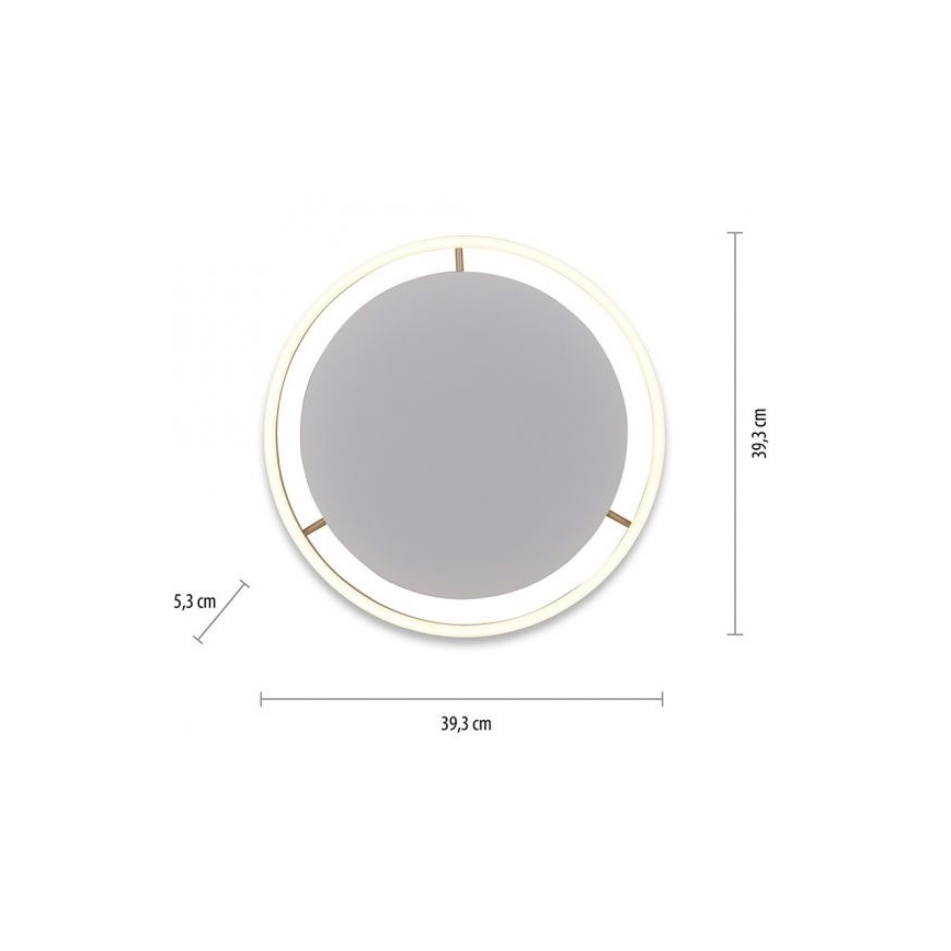 Leuchten Direkt 15391-60 - LED Dimmable φωτιστικό οροφής RITUS LED/20W/230V χάλκινο