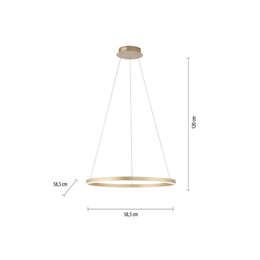 .Leuchten Direkt 15394-60 - LED Dimmable κρεμαστό φωτιστικό οροφής RITUS LED/30W/230V