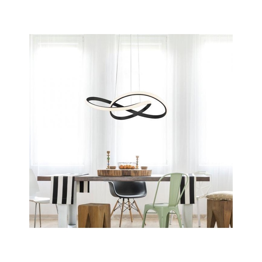 Leuchten Direkt 15402-18-LED Dimmable πολύφωτο κρεμαστό MARIA LED/25W/230V μαύρο