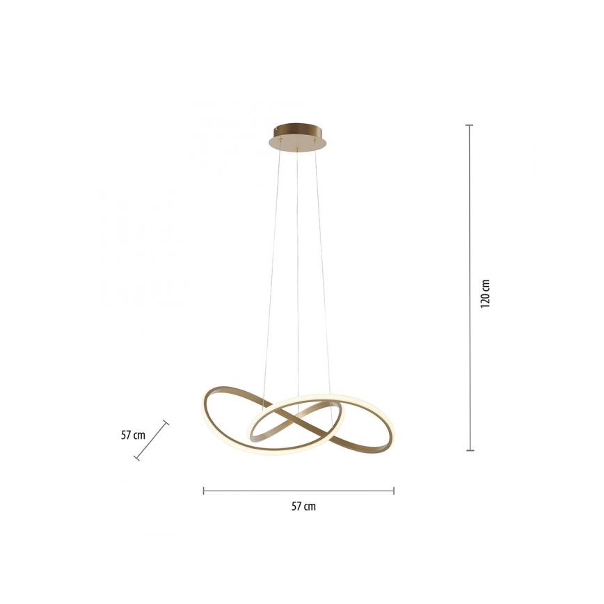 Leuchten Direkt 15402-60 - LED Dimmable κρεμαστό φωτιστικό οροφής MARIA LED/25W/230V