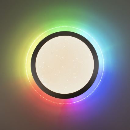 Leuchten Direkt 15411-21- LED RGB Ρυθμιζόμενο φωτιστικό οροφής CYBA LED/26W/230V + τηλεχειριστήριο