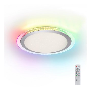 Leuchten Direkt 15411-21- LED RGB Ρυθμιζόμενο φωτιστικό οροφής CYBA LED/26W/230V + τηλεχειριστήριο
