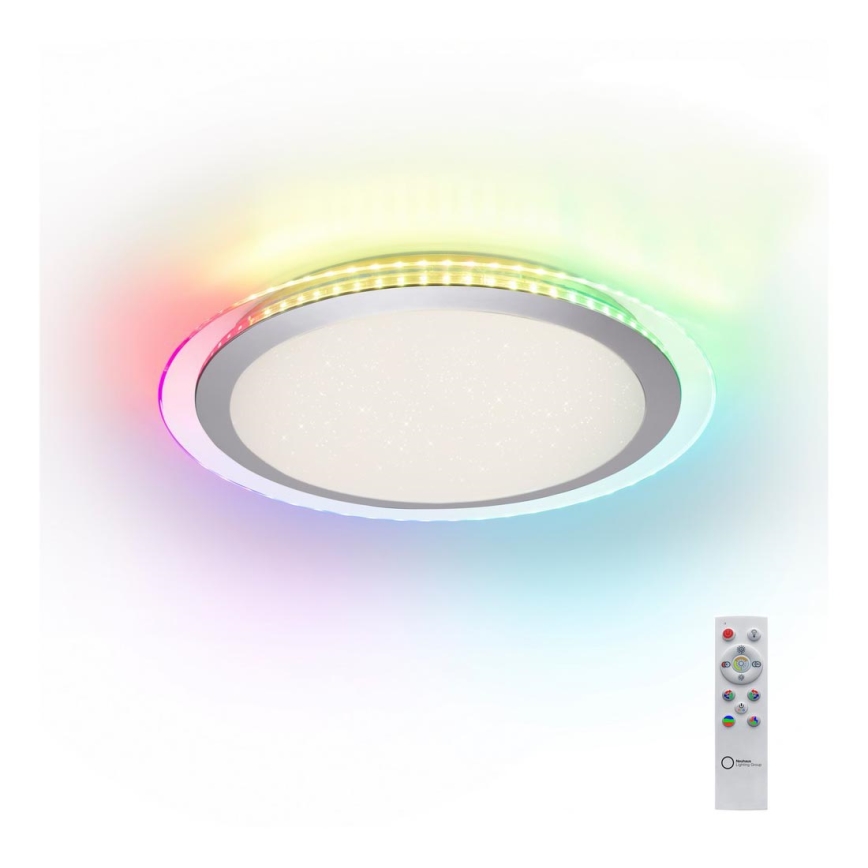 Leuchten Direkt 15411-21- LED RGB Ρυθμιζόμενο φωτιστικό οροφής CYBA LED/26W/230V + τηλεχειριστήριο