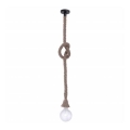 Leuchten Direkt 15481-18 - Πολύφωτο σε σχοινί ROPE 1xE27/60W/230V