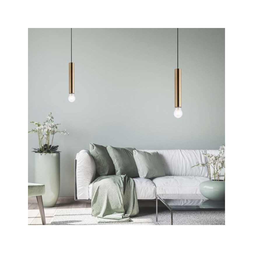 Leuchten Direkt 15617-60 - Κρεμαστό φωτιστικό οροφής  BRUNA 1xE27/60W/230V χάλκινο