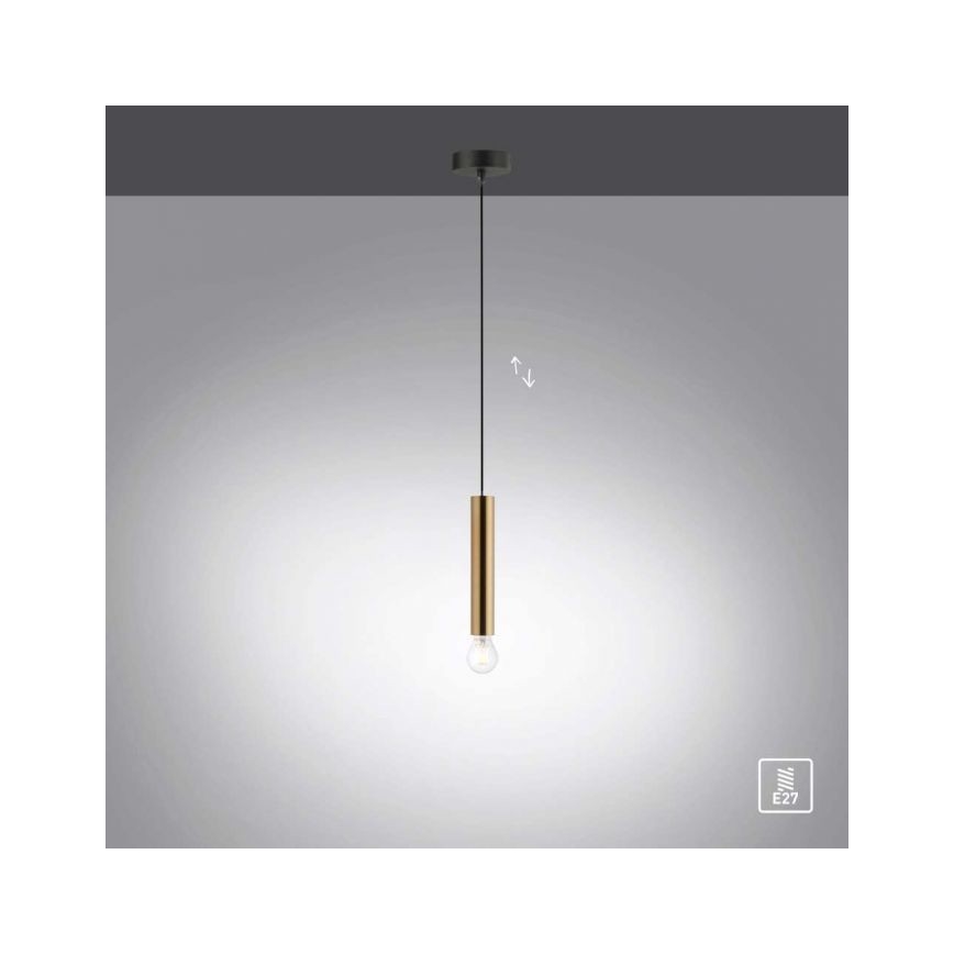 Leuchten Direkt 15617-60 - Κρεμαστό φωτιστικό οροφής  BRUNA 1xE27/60W/230V χάλκινο