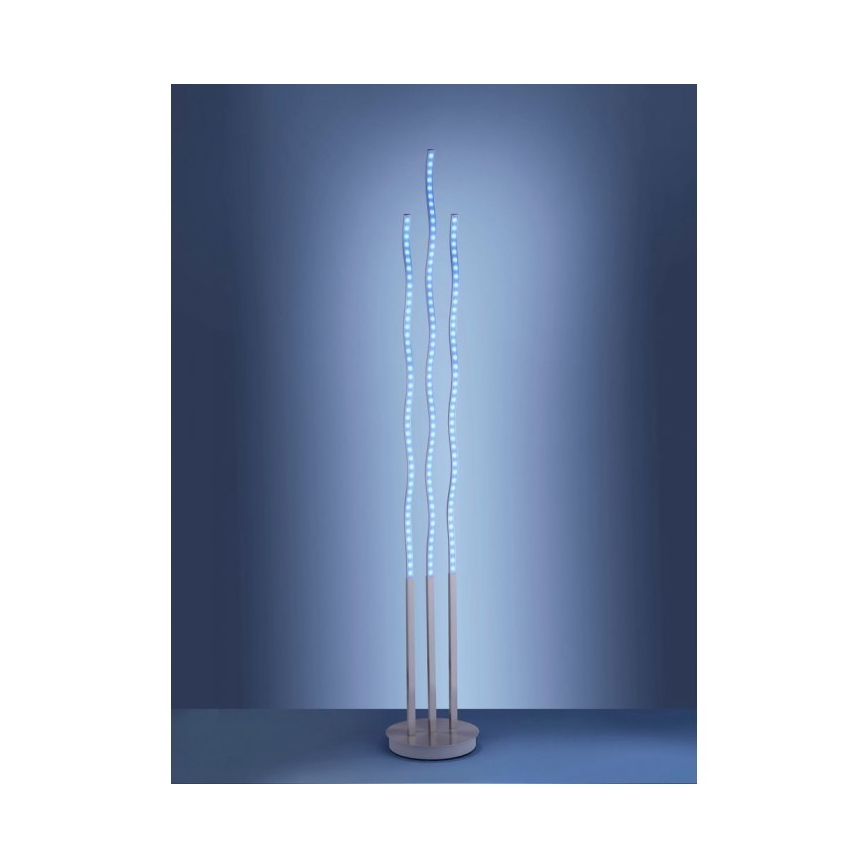 Leuchten Direkt 16268-55 - Ρυθμιζόμενο επιδαπέδιο φωτιστικό LED RGB WAVE LED/31W/230V με τηλεχειριστήριο
