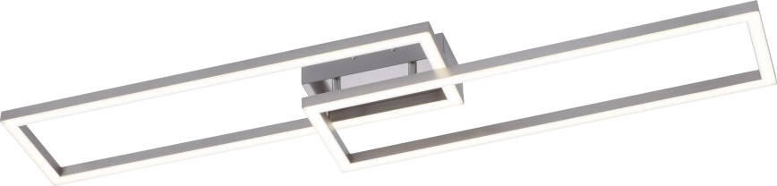 Leuchten Direkt 16430-55 - Ρυθμιζόμενο φωτιστικό οροφής LED RGBW MAXI 2xLED/18W/230V 2700-5000K ματ χρώμιο + τηλεχειριστήριο