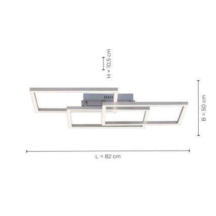 Leuchten Direkt 16431-55 - Σταθερό πολύφωτο dimming LED RGB MAXI LED/27W/230V + τηλεχειριστήριο