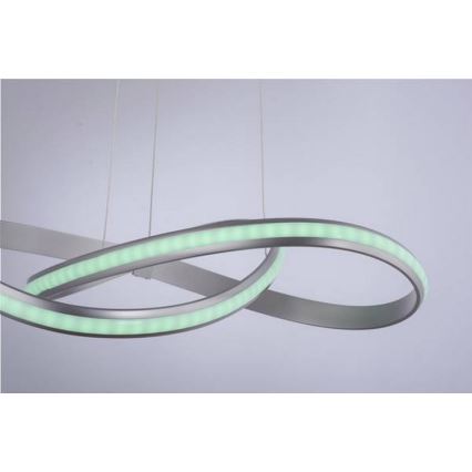 Leuchten Direkt 18432-55 - Ρυθμιζόμενο φωτιστικό οροφής LED RGB με καλώδιο MELINDA LED/28W/230V + τηλεχειριστήριο