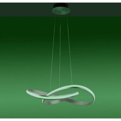 Leuchten Direkt 18432-55 - Ρυθμιζόμενο φωτιστικό οροφής LED RGB με καλώδιο MELINDA LED/28W/230V + τηλεχειριστήριο