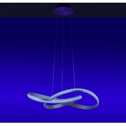 Leuchten Direkt 18432-55 - Ρυθμιζόμενο φωτιστικό οροφής LED RGB με καλώδιο MELINDA LED/28W/230V + τηλεχειριστήριο