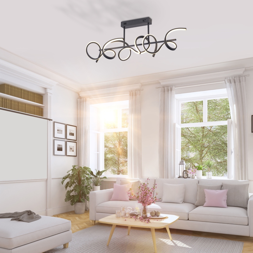 Leuchten Direkt 19032-18 - Κρεμαστό πολύφωτο dimmer LED CURLS 3xLED/25,8W/230V