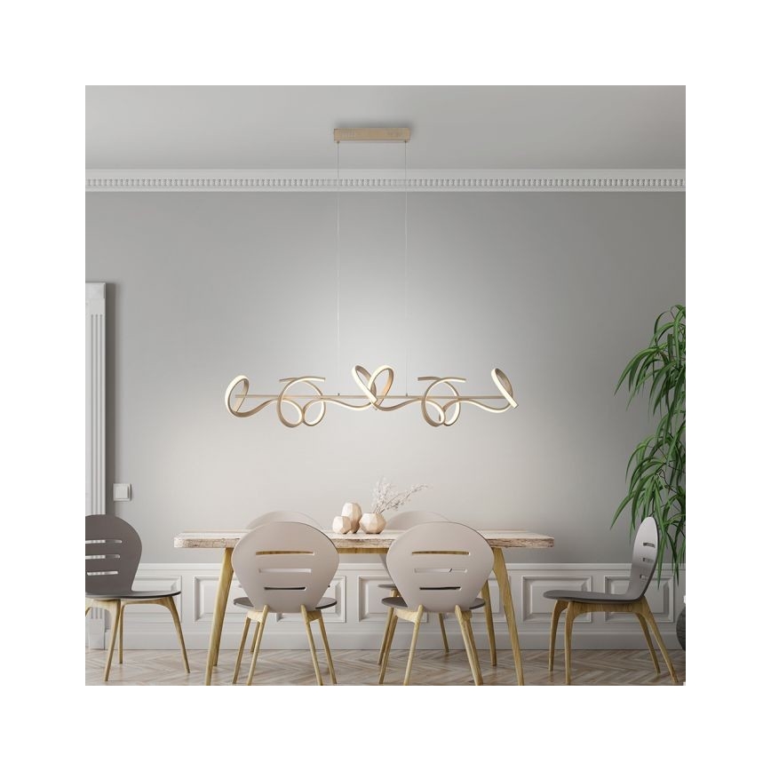 Leuchten Direkt 19033-60 - LED Dimmable κρεμαστό φωτιστικό οροφής CURLS LED/40,8W/230V