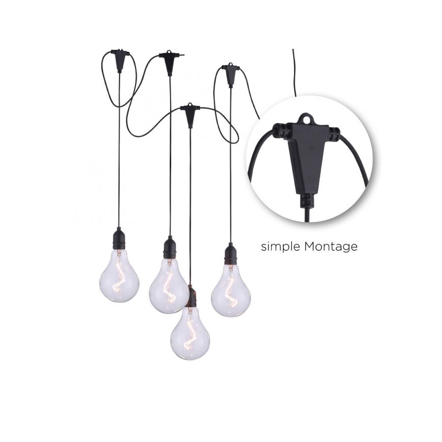Leuchten Direkt 19094-18 - Κρεμαστό φωτιστικό LED ENNI 4xLED/0,45W/230V IP44