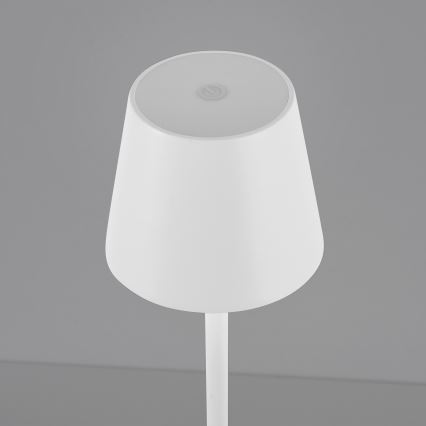 Leuchten Direkt 19250-16 - LED Dimmable επαναφορτιζόμενο επιτραπέζιο φωτιστικό εξωτερικού χώρου EURIA LED/3W/5V 2600 mAh IP54 λευκό