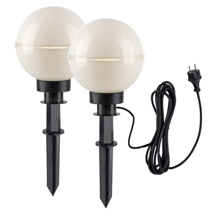Leuchten Direkt 19322-16-2 - ΣΕΤ 2x Λάμπα εξωτερικού χώρου 1xE27/40W/230V διάμετρος 20 cm IP44