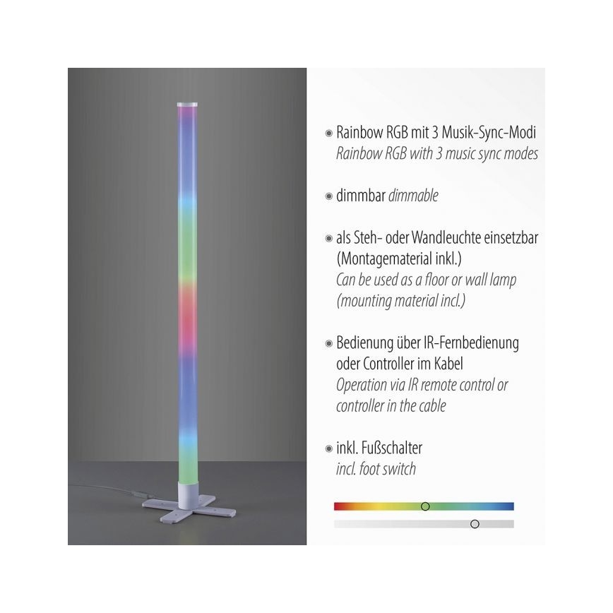 Leuchten Direkt 19902-21 - Φωτιστικό LED RGB Dimmable RINGO LED/10W/230V+RC