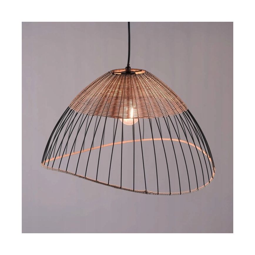 Leuchten Direkt 30207-79AO - Κρεμαστό φωτιστικό οροφής CORE 1xE27/60W/230V rattan