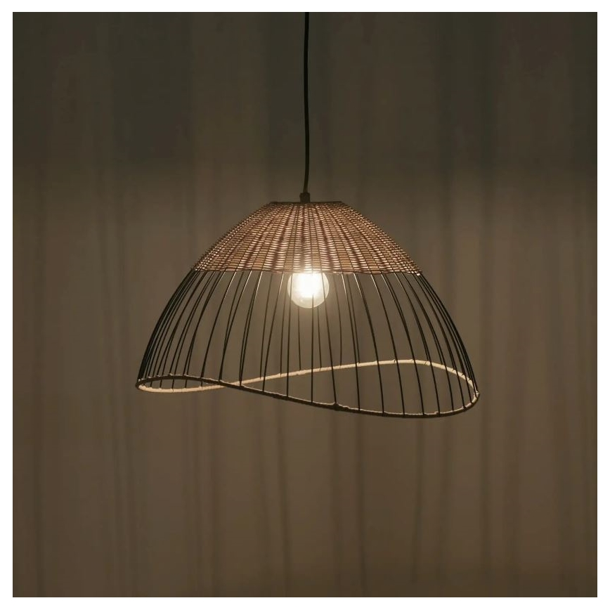 Leuchten Direkt 30207-79AO - Κρεμαστό φωτιστικό οροφής CORE 1xE27/60W/230V rattan