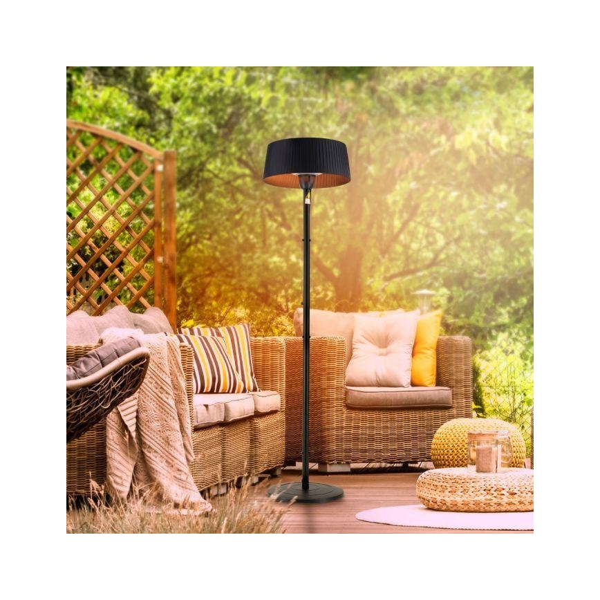 Leuchten Direkt 99507-18 - Θερμάστρα εξωτερικού χώρου GLOW 1500W/230V 1,95 m IP44 μαύρο