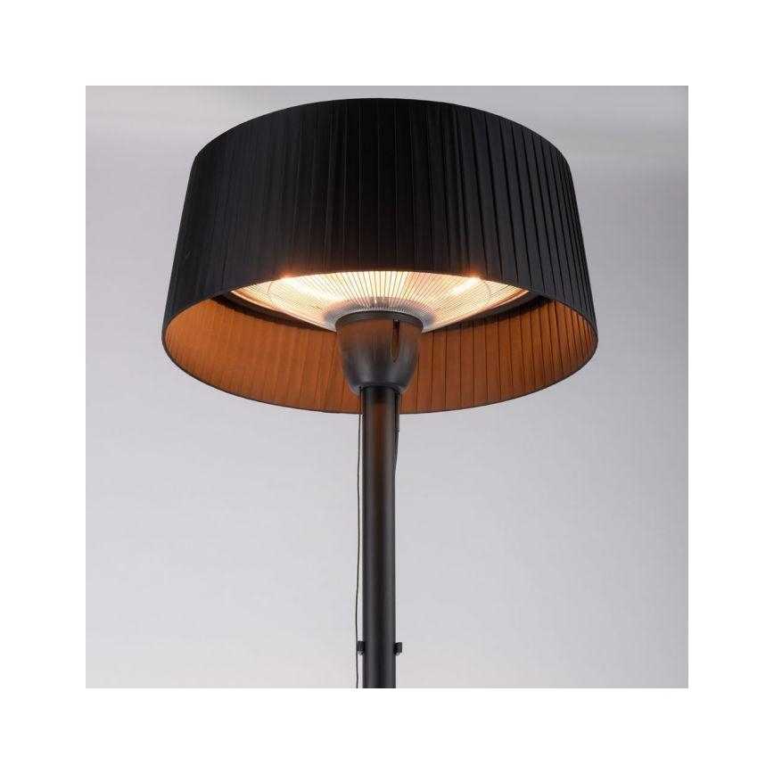 Leuchten Direkt 99507-18 - Θερμάστρα εξωτερικού χώρου GLOW 1500W/230V 1,95 m IP44 μαύρο