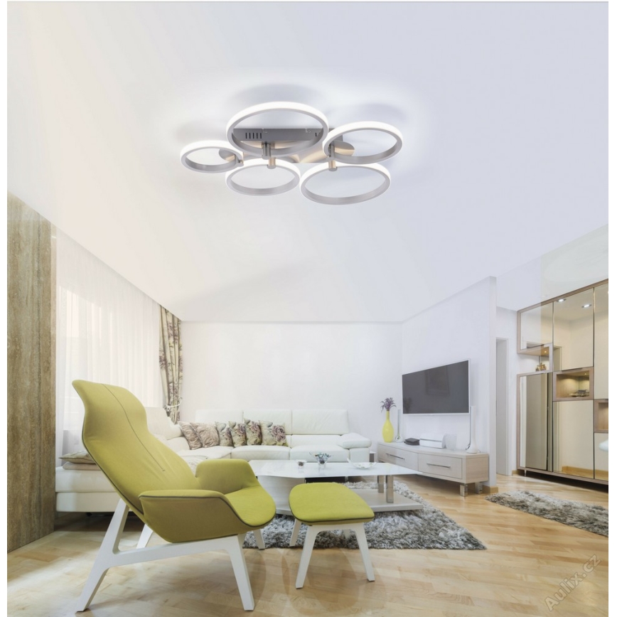 Leuchten Direkt 12112-55 - LED προσκολλητός πολυέλαιος οροφής JOHANNA 2xLED/11,5W/230V+2xLED/9W+LED/7W