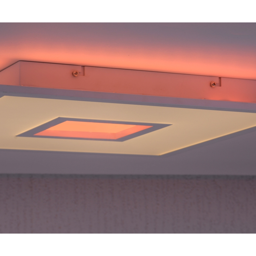 Leuchten Direkt 11645-16 - Ρυθμιζόμενο φωτιστικό οροφής LED RGB RECESS LED/22,5W/230V + LED/5W + τηλεχειριστήριο