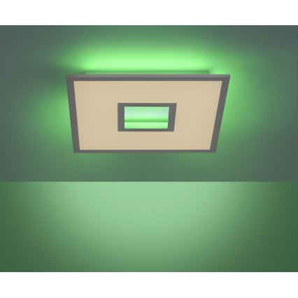 Leuchten Direkt 11645-16 - Ρυθμιζόμενο φωτιστικό οροφής LED RGB RECESS LED/22,5W/230V + LED/5W + τηλεχειριστήριο