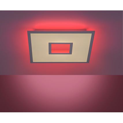Leuchten Direkt 11645-16 - Ρυθμιζόμενο φωτιστικό οροφής LED RGB RECESS LED/22,5W/230V + LED/5W + τηλεχειριστήριο